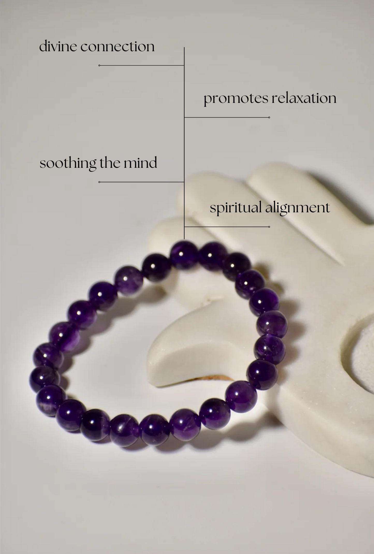 Amethyst Crown Chakra Bracelet