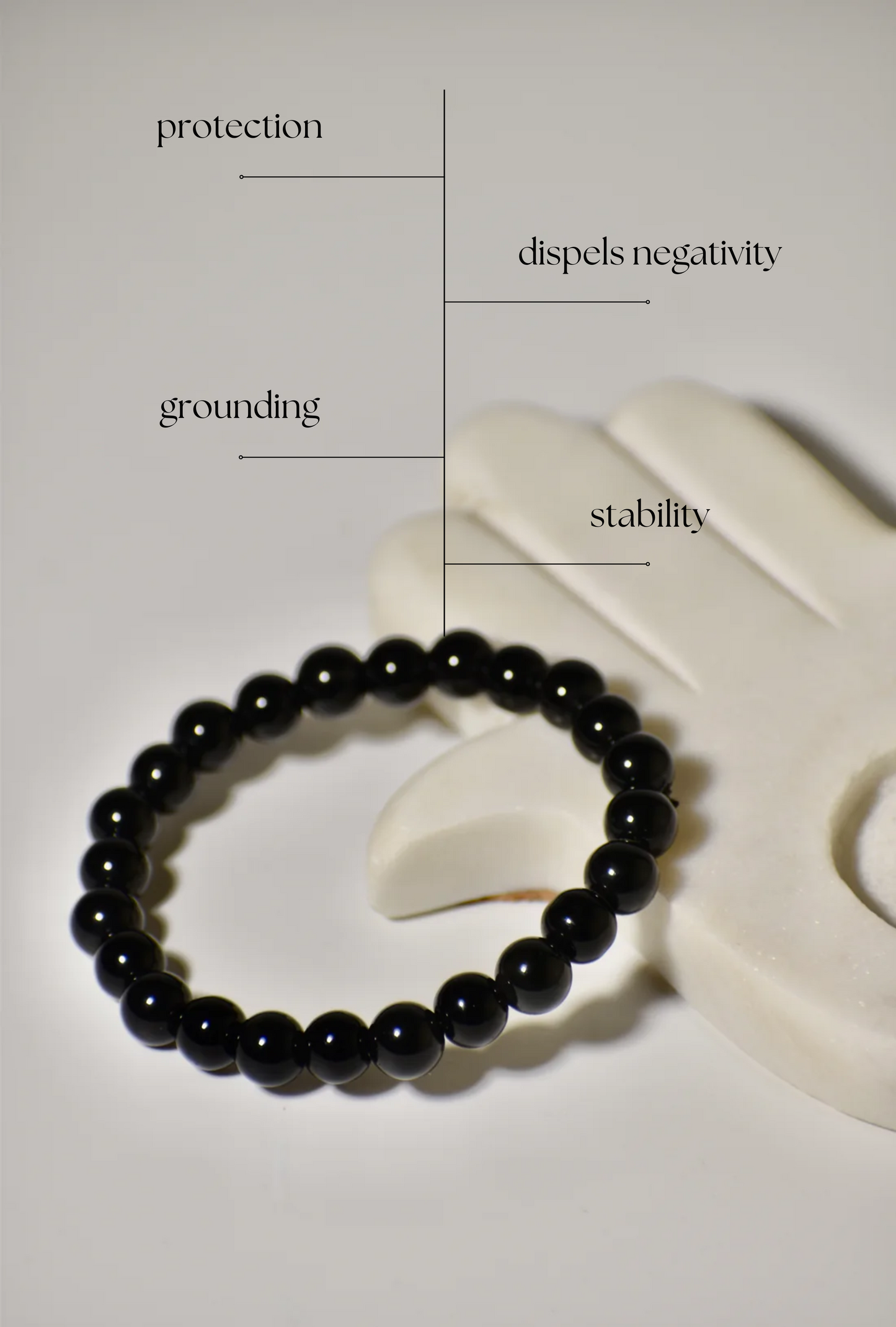 Black Obsidian Root Chakra Bracelet