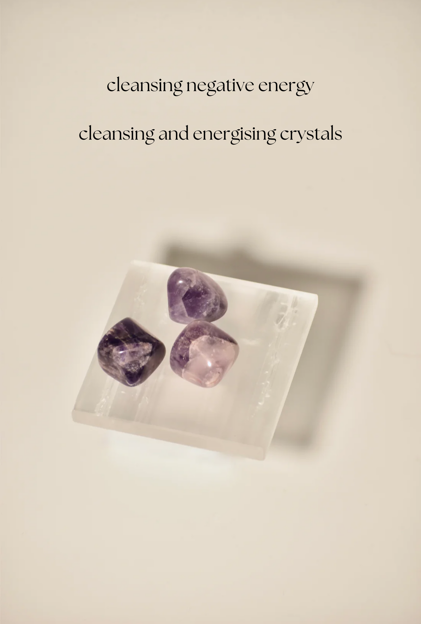 Selenite Plate to Clean and Charge crystals