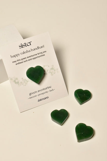 Green Aventurine Heart Crystal for Sister