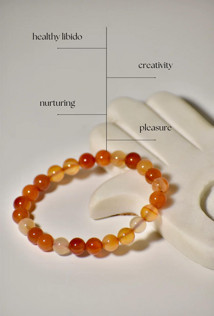 Carnelian Sacral Chakra Bracelet