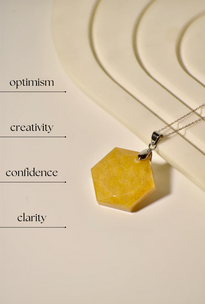 Yellow Aventurine Solar Plexus Star Necklace