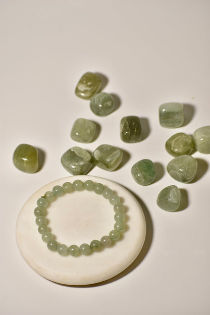 Green Jade Heart Chakra Bracelet