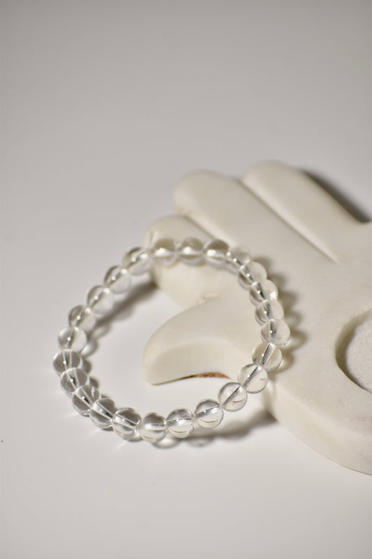 Clear Quartz Crown Chakra Bracelet