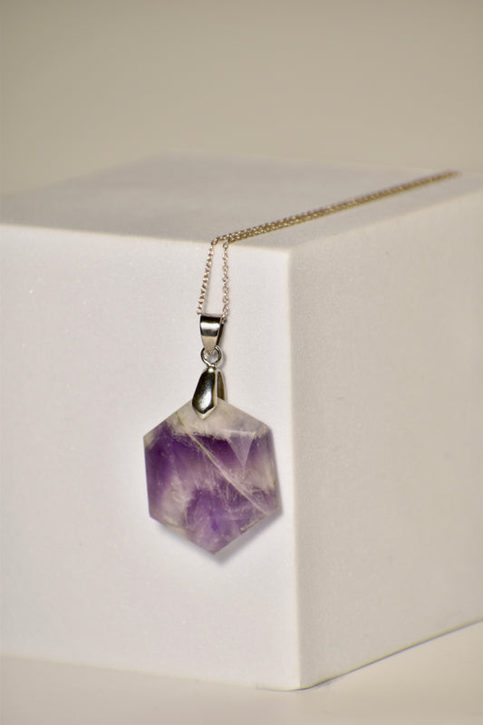 Amethyst Crown Chakra Star Necklace