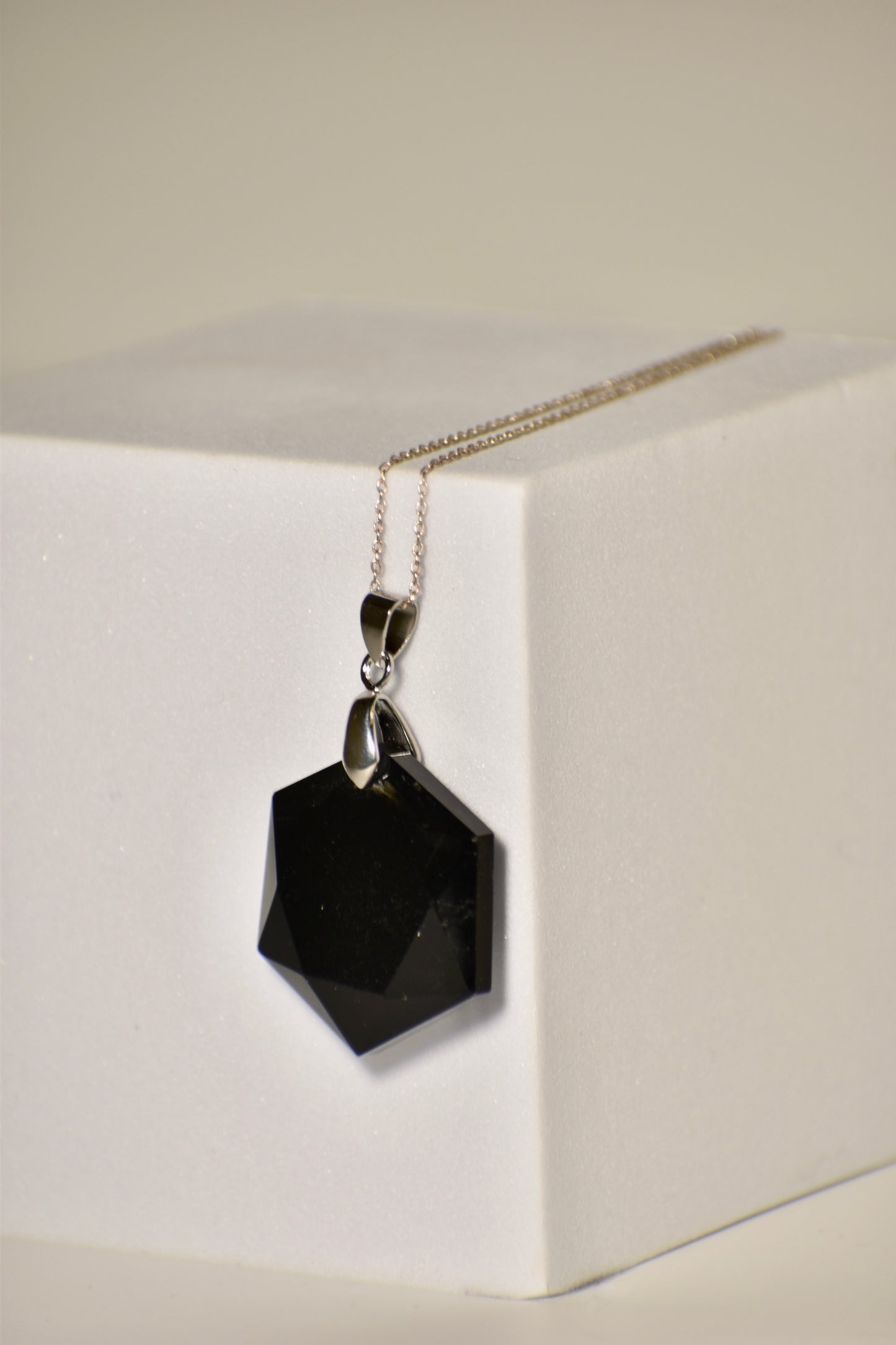 Black Obsidian Root Chakra Star Necklace