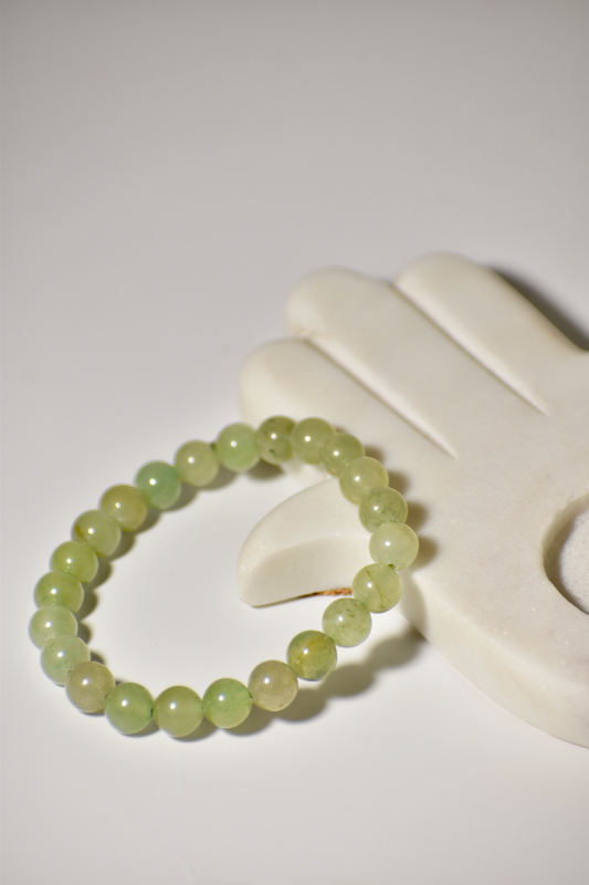 Green Jade Heart Chakra Bracelet