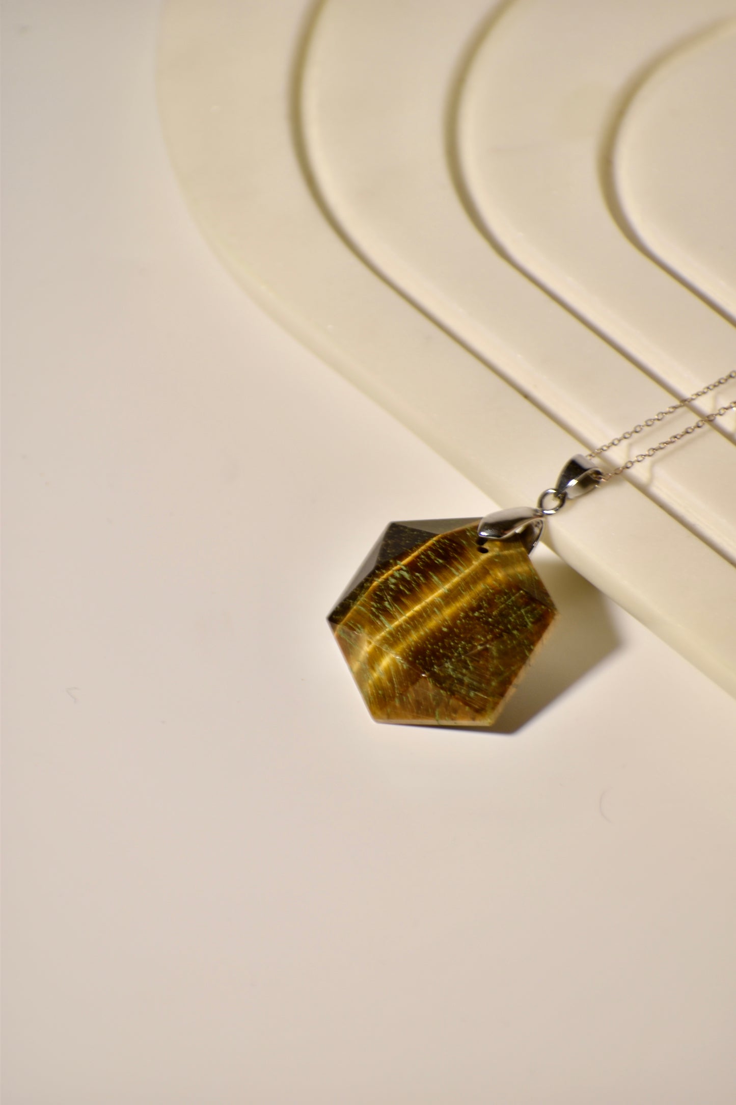 Tigers Eye Sacral Chakra Star Necklace