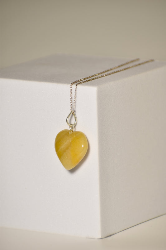 Yellow Aventurine Solar Plexus Heart Necklace